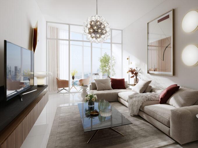 Apt 2B Livingroom Cam 1 scaled 680x510 - اطلاعات کامل درباره پروژه برج الحبتور در منطقه بیزینس بی، خیابان شیخ زاید